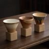 180 ml Conical Ceramic Cup with a Base