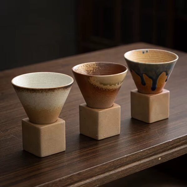 180 ml Conical Ceramic Cup with a Base
