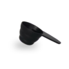 Ribbed Plastic Coffee Measuring Scoop – 20 g – Black