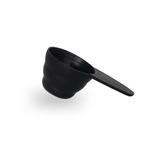 Ribbed Plastic Coffee Measuring Scoop – 20 g – Black