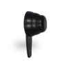 Ribbed Plastic Coffee Measuring Scoop – 20 g – Black