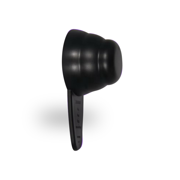 Ribbed Plastic Coffee Measuring Scoop – 20 g – Black